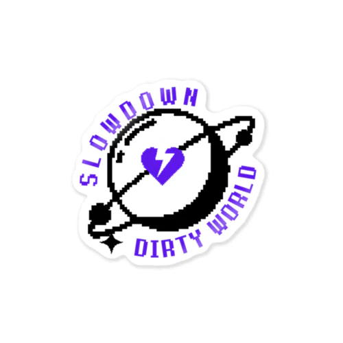  SLOWDoWN VIN Earth  ステッカー