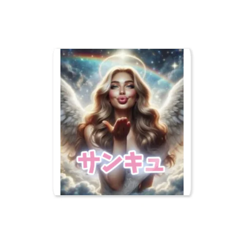 投げキスする天使 Sticker