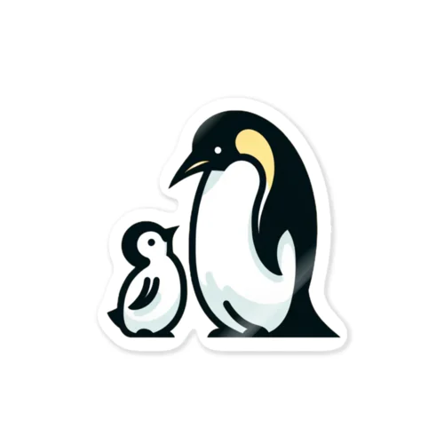 ペンギンのおやこ Sticker