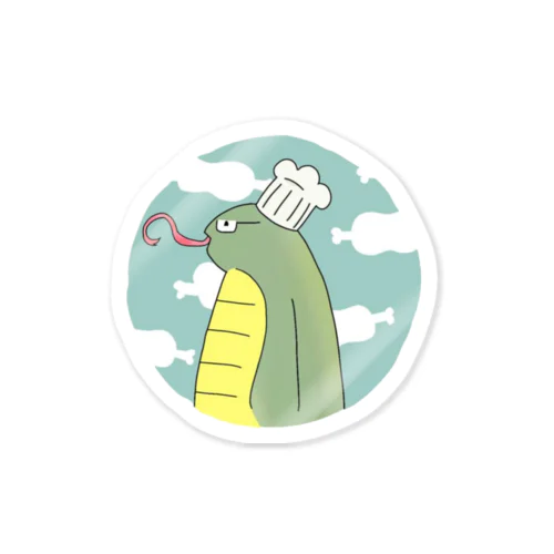 へびコック(肉担) Sticker