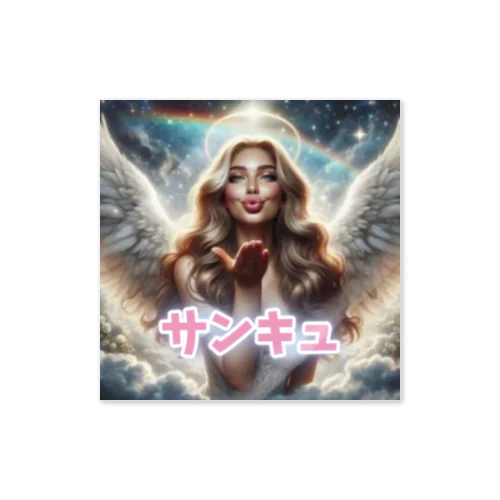 投げキスする天使 Sticker