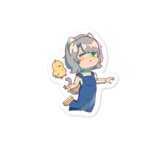 ねこさん擬人化グッズ Sticker