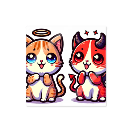 ☆天使猫☆悪魔猫☆ Sticker