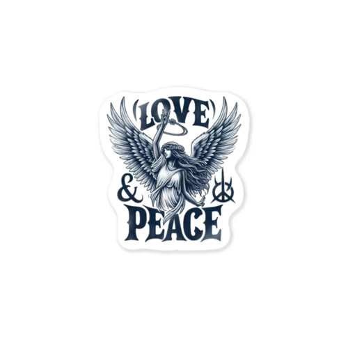 LOVE & PEACE ステッカー
