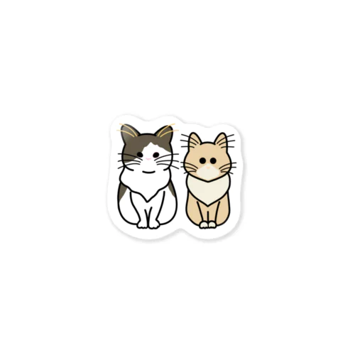 ネコチャンズ（はっきり） Sticker
