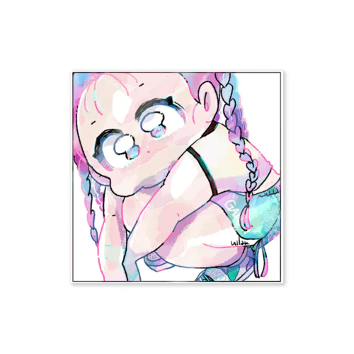 ういらんの子〖 みつあみ 〗 Sticker