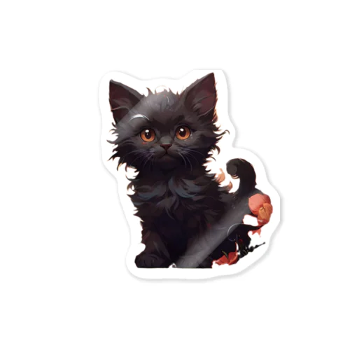 黒猫イラスト Sticker