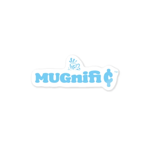 MUGnifi¢ LOGO-001 スカイブルー ステッカー