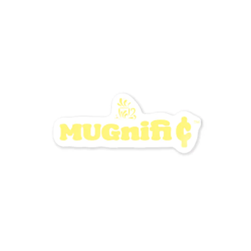 MUGnifi¢ LOGO-001 イエロー ステッカー