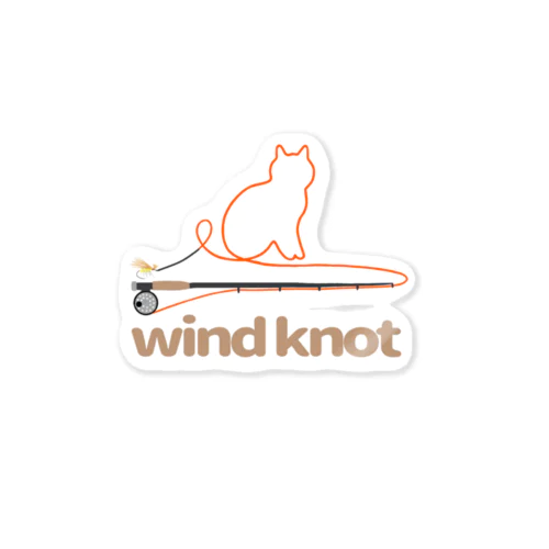 wind knot ステッカー