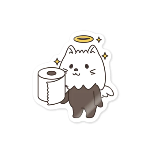 ねこかぶってるやつのトイレットペーパー Sticker