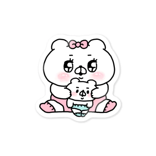 あいちてるんだから〜♡クマ子 Sticker