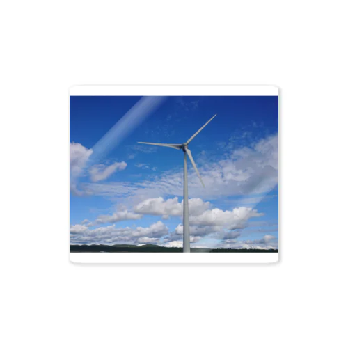 青い空と風車 Sticker