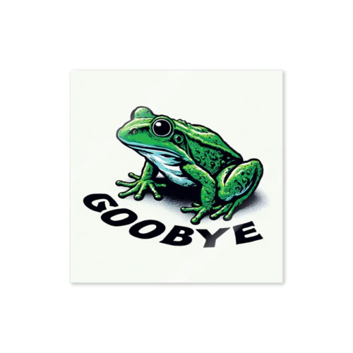 GOOD BYEカエル Sticker