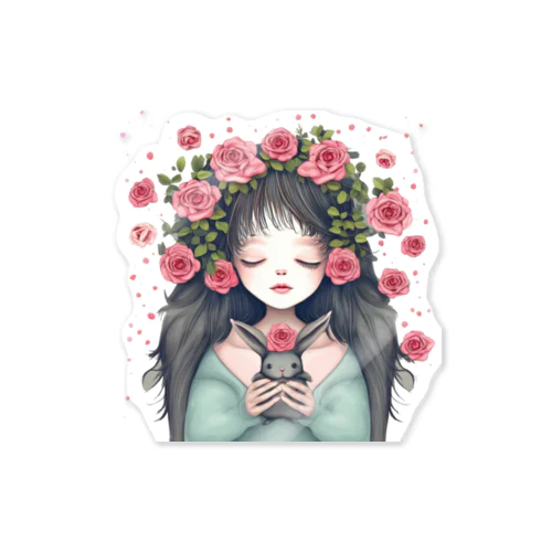 少女とウサギの薔薇物語 Sticker