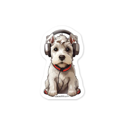 集まれ犬好き / Gathering Dog Lover (schnauzer) ステッカー Sticker