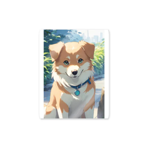 たれ耳の犬 Sticker