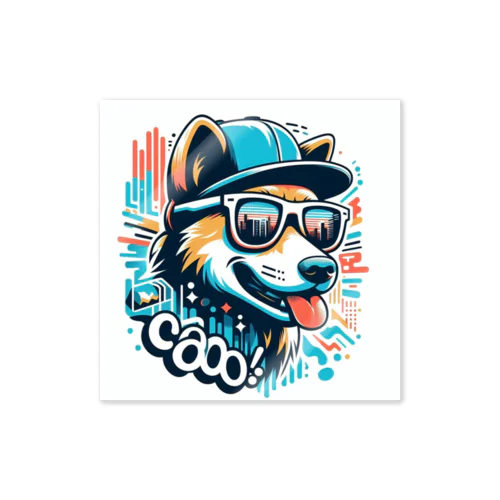 Cool Dog Sticker