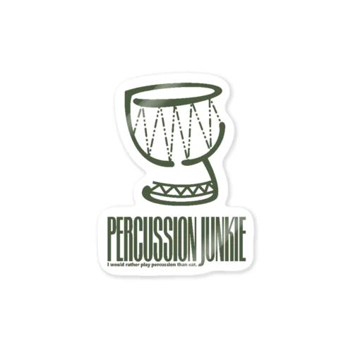 percussion junkie ステッカー