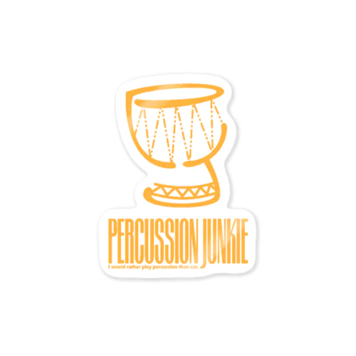 percussion junkie Sticker