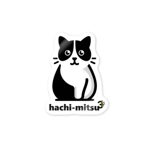 hachi-mitsu3 cat　猫　ネコ Sticker