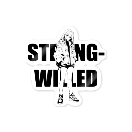 STRONG-WILLED_01GIRL ステッカー