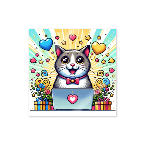 Create_an_illustration_of_a_cat_that_looks_incredi_new Sticker