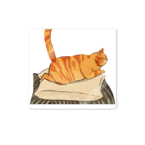 「猫と枕」スタンプ発売記念1 ステッカー