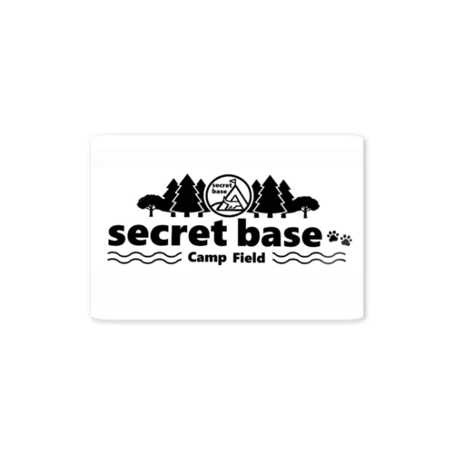 secret base camp  field Sticker