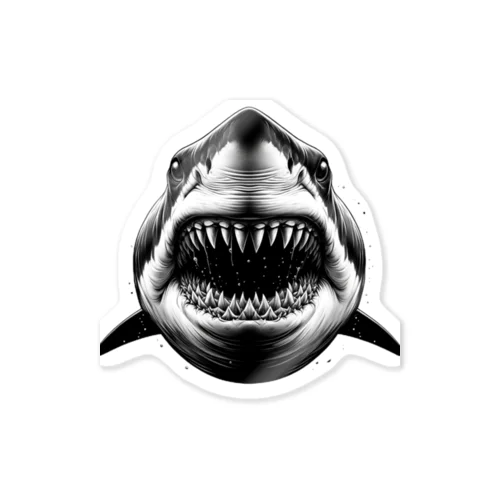 お腹を空かせたサメ Sticker