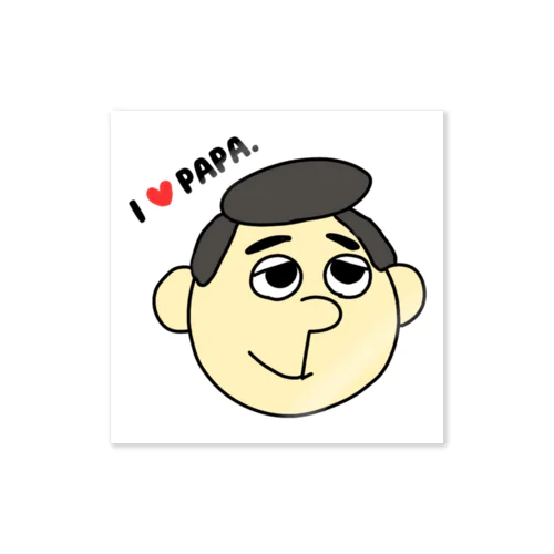 I♥PAPA. ステッカー