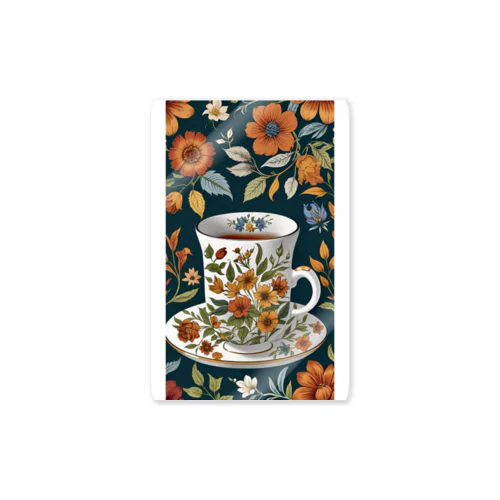 花の詩カップ(The Flower Poetry Cup) Sticker