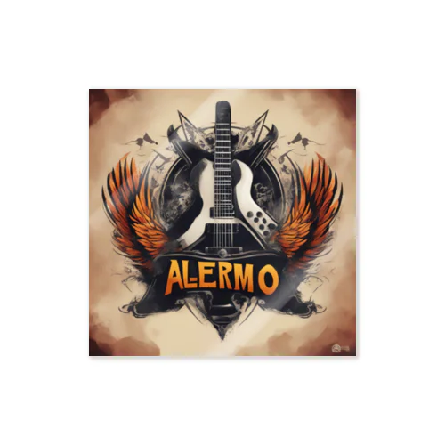 ALERMO ギターデザイン Sticker