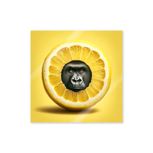 The Mighty Gorilla Lemon  Sticker