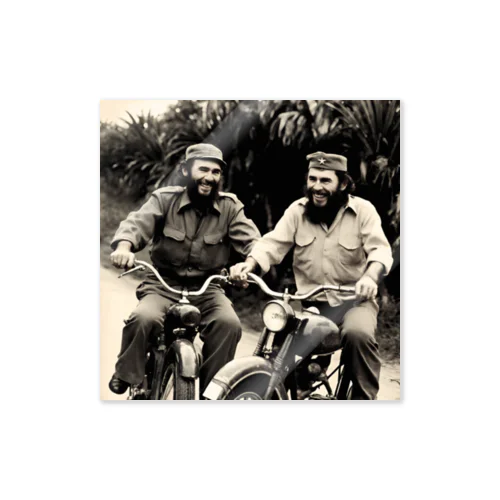 I wish there was a world like this. "Fidel Castro" and "Che Guevara." ステッカー