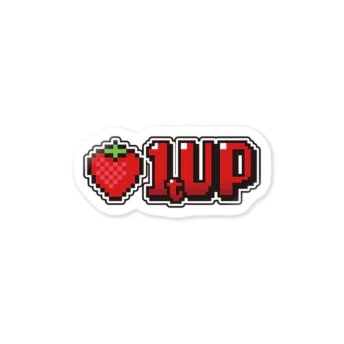 1tUP いちご Sticker