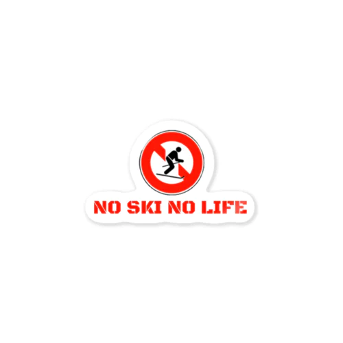 NO SKI NO LIFE ステッカー