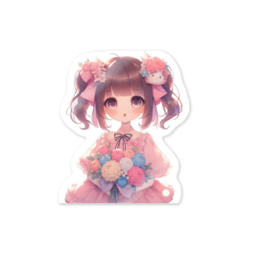 スマホに挟めるかわいい女の子 Sticker