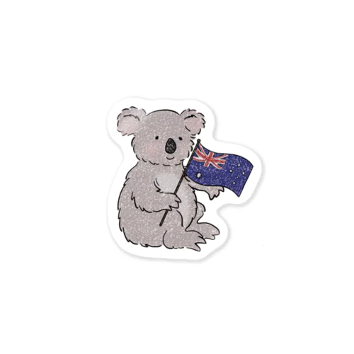 オーストラリアのコアラ ステッカー