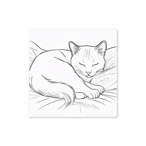 おやすみなさい猫殿 Sticker