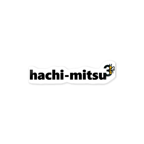 hachi-mitsu3 ロゴ ステッカー