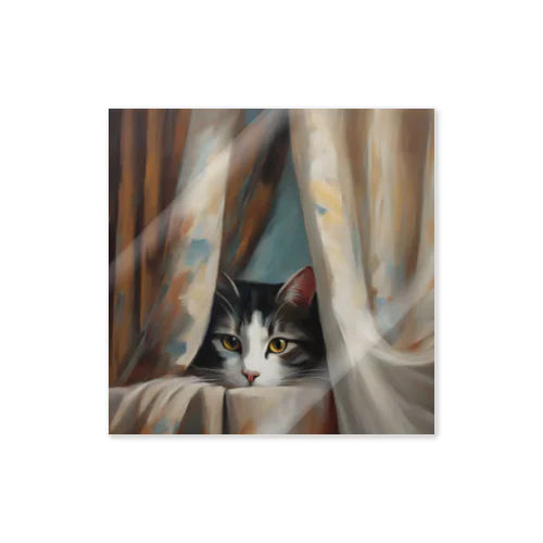 窓辺の覗き猫🐱 Sticker