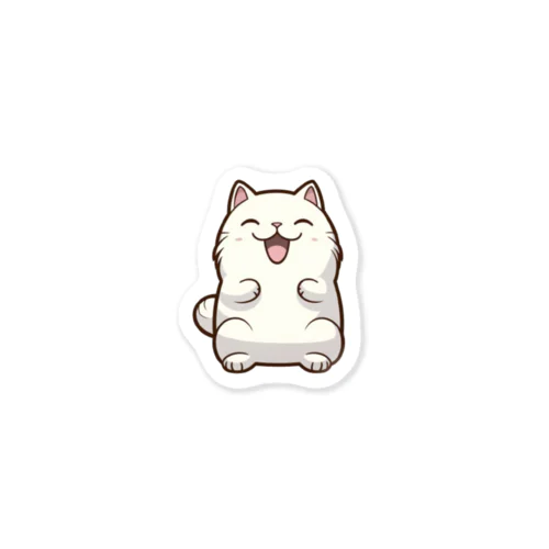 満面の笑みを浮かべる猫ちゃん Sticker