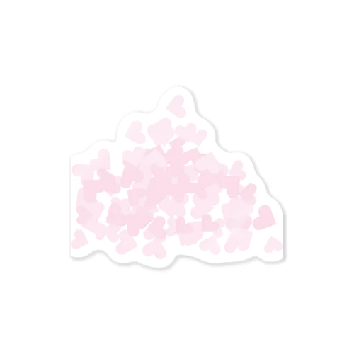 【積もったheart mark】百のハート♡飴霰(あめあられ) Sticker