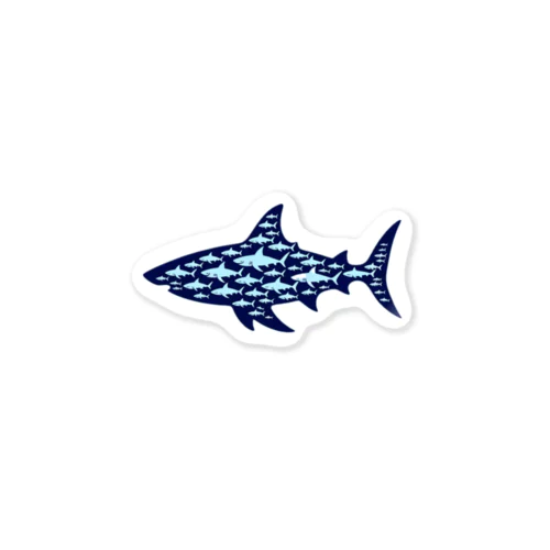 Shark Shape Sticker