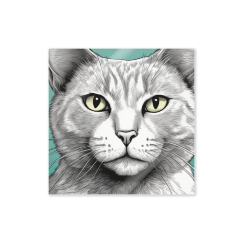 ドアップ猫 Sticker