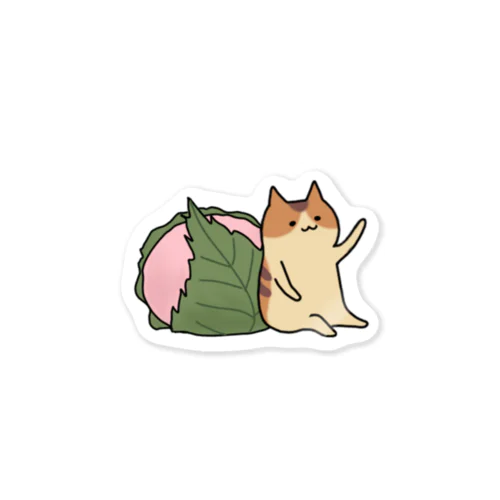 どらやき猫と桜もち Sticker