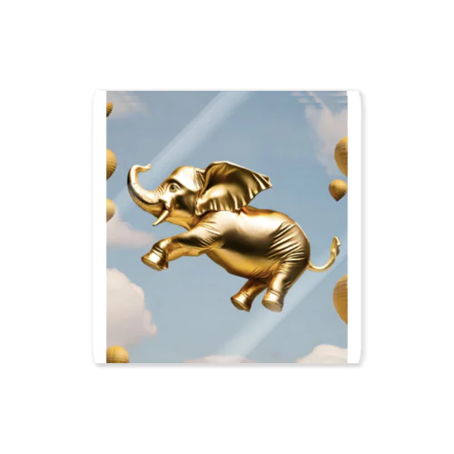 空飛ぶ黄金の象 Sticker