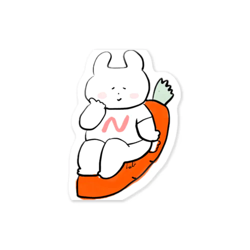 はっぴーうさちゃんN Sticker