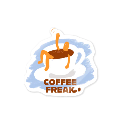 coffee freak ステッカー